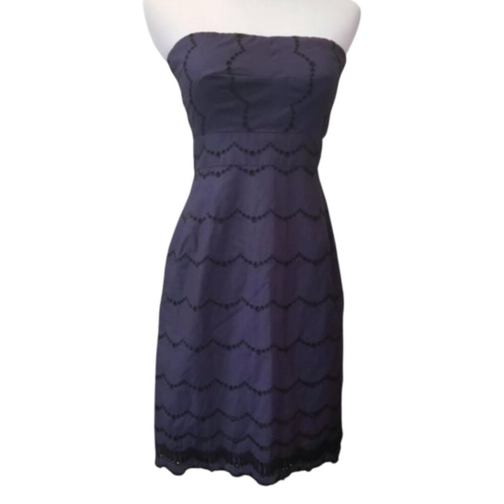 J.CREW Embroidered Eyelet Scalloped Dress (J26)